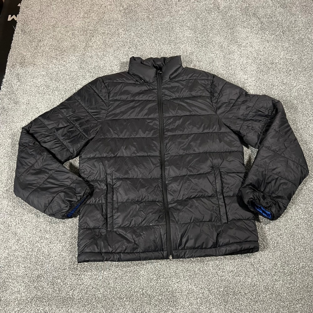 Abercrombie & Fitch Mens Packable Puffer Jacket Black Water Resistant Medium